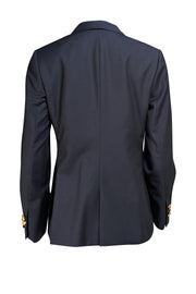 Brooks Brothers - Dark Navy Gold Button Blazer Sz 10