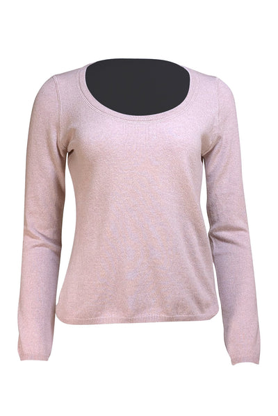 Manrico - Lilac Cashmere Scoop Neck Sweater Sz XL
