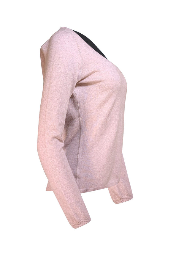 Manrico - Lilac Cashmere Scoop Neck Sweater Sz XL