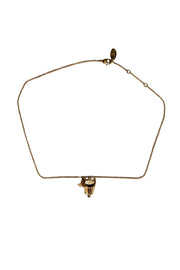 Vivienne Westwood - Gold Colored Bustier w/ Pearl Chain Necklace