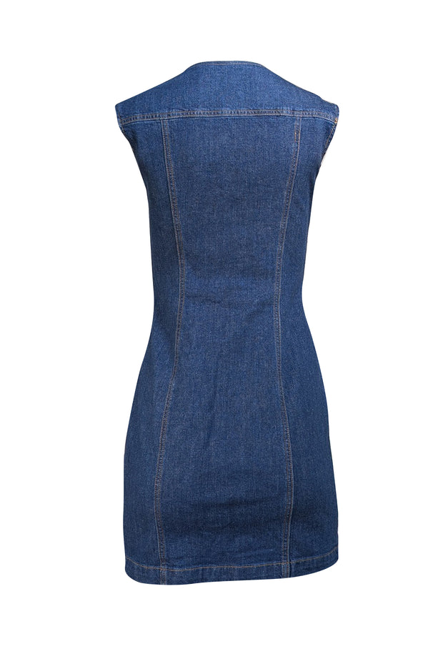 Amanda Uprichard - Dark Wash Blue Denim Button Front Dress Sz S