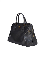 Prada - Black Saffiano Leather Medium Promenade Satchel Bag