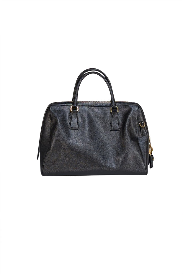 Prada - Black Saffiano Leather Medium Promenade Satchel Bag
