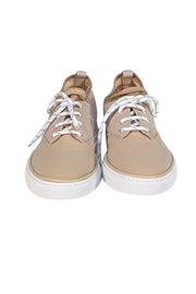 Jenni Kayne - Beige Leather & Trainer Sneakers Sz 10 - Current Boutique