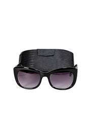 Barton Perreira - Black Rounded "Wonderlust" Sunglasses