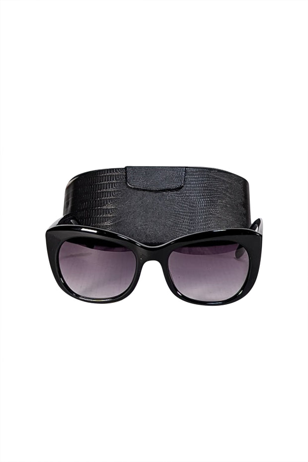 Barton Perreira - Black Rounded "Wonderlust" Sunglasses