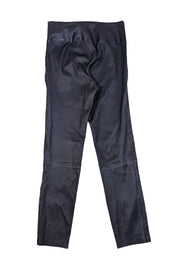 Theory - Black Lamb Leather Leggings Sz 8 - Current Boutique