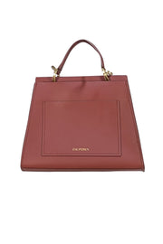 Zac Posen - Rust Red Earthette Small Double Compartment Crossbody Bag - Current Boutique