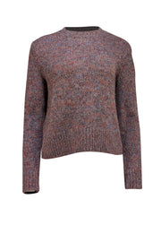 Vince - Blue Multi Color Crewneck Wool Sweater Sz S