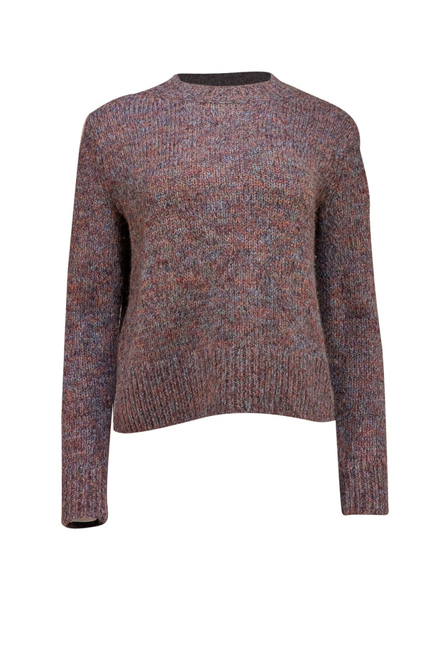 Vince - Blue Multi Color Crewneck Wool Sweater Sz S