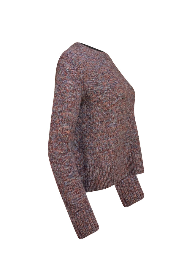 Vince - Blue Multi Color Crewneck Wool Sweater Sz S