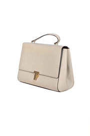 Tory Burch - Ivory Leather Juliette Satchel Bag - Current Boutique