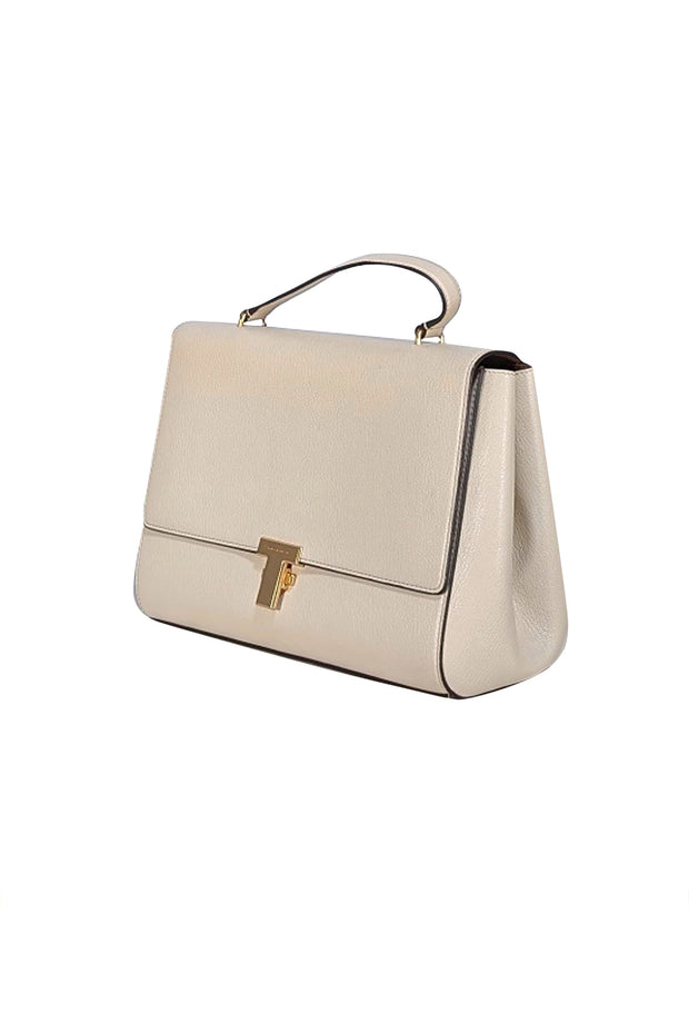 Tory Burch - Ivory Leather Juliette Satchel Bag - Current Boutique