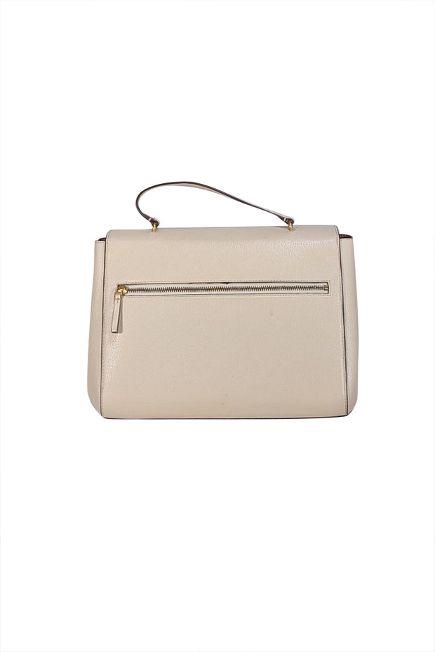Tory Burch - Ivory Leather Juliette Satchel Bag - Current Boutique