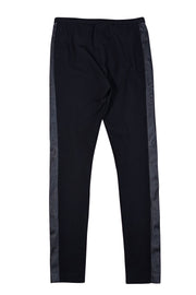 Lafayette 148 - Black Leggings w/ Faux Leather Sides Sz S - Current Boutique