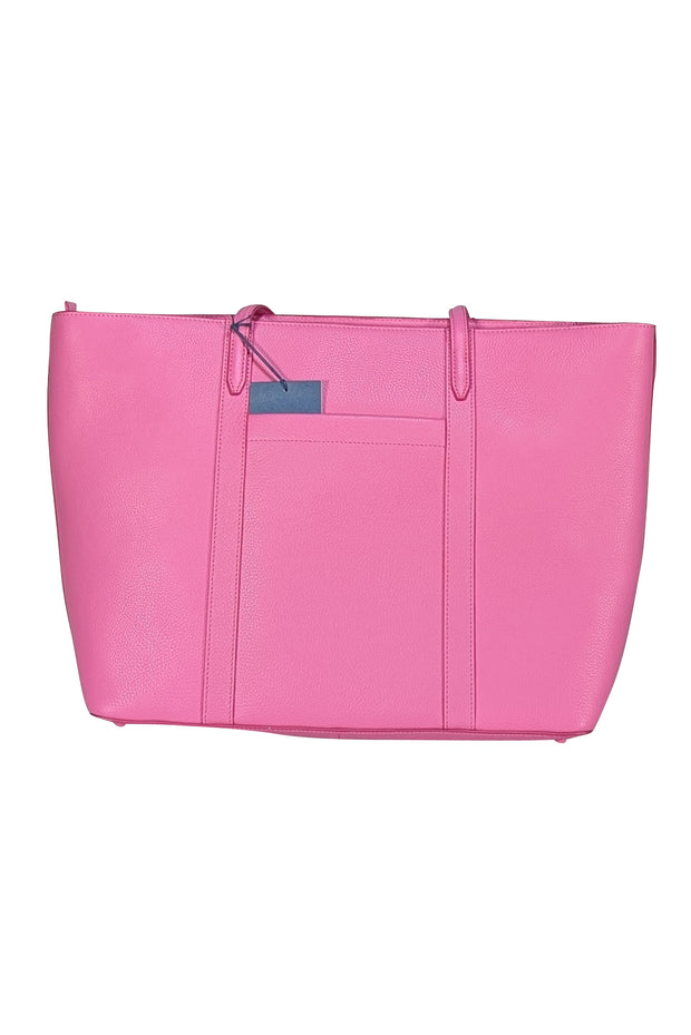 Cole Haan - Bubblegum Pink Leather Zipper Tote Bag