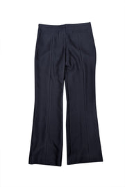 Tory Burch - Black Wool Straight Trouser Sz 6 - Current Boutique