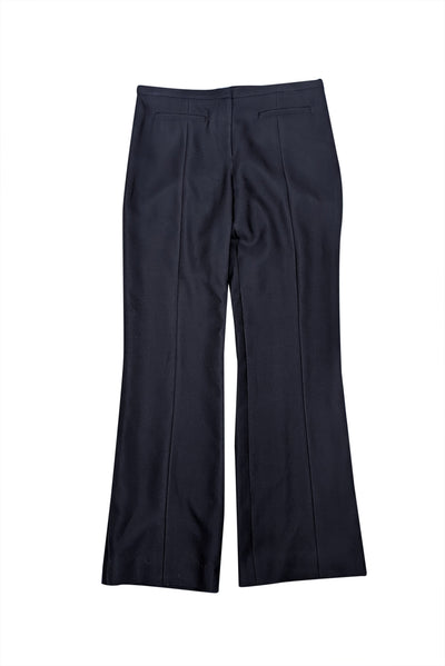 Tory Burch - Black Wool Straight Trouser Sz 6 - Current Boutique