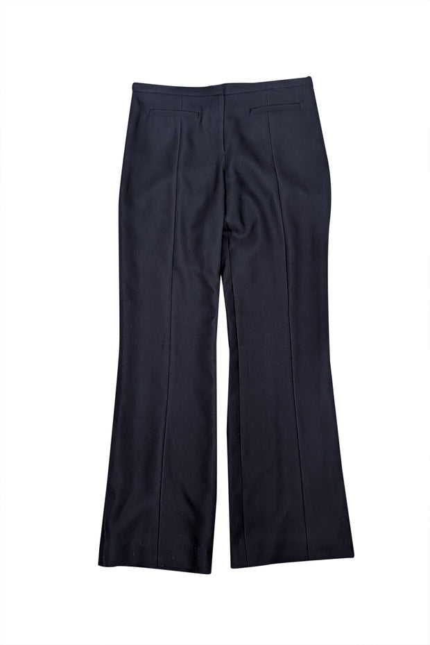 Tory Burch - Black Wool Straight Trouser Sz 6 - Current Boutique