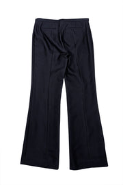 Tory Burch - Black Wool Straight Trouser Sz 6 - Current Boutique