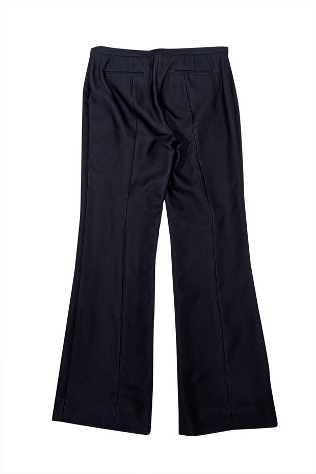 Tory Burch - Black Wool Straight Trouser Sz 6 - Current Boutique