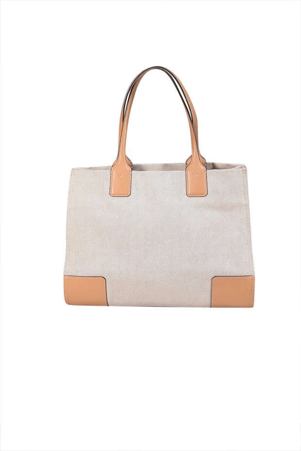 Tory Burch - Tan & Multi Color Logo "Ella" Tote - Current Boutique