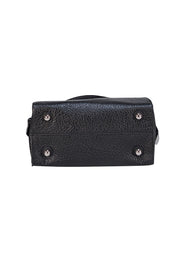 Rebecca Minkoff - Black Textured Leather Satchel Bag - Current Boutique