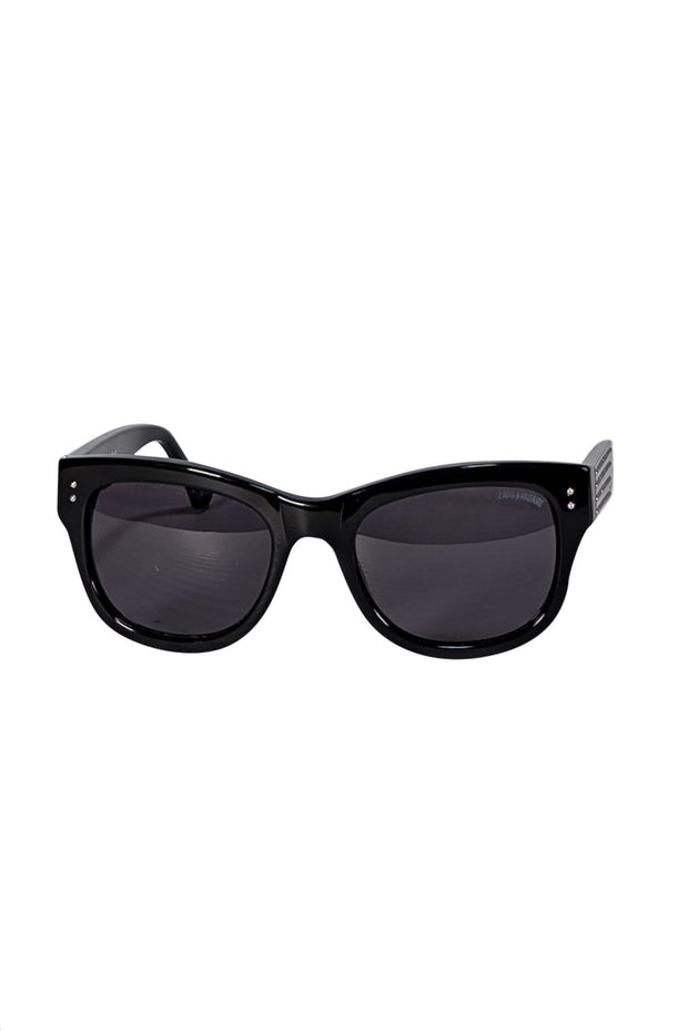 Zadig & Voltaire - Black Silver Studded Trim Sunglasses - Current Boutique