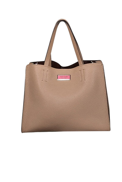 Kate Spade - Deep Beige Small Satchel Bag w/ Pouch - Current Boutique