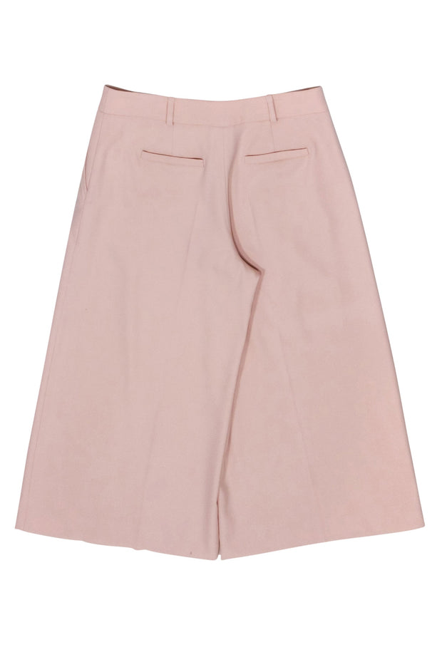 Current Boutique-Oscar De La Renta - Blush Pink Wide Crop Pant Sz 10