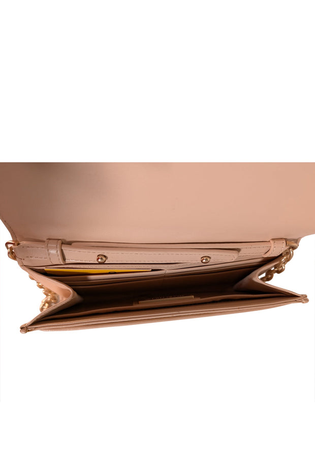 Current Boutique-Valentino by Mario Valentino - Pink Leather Studded Crossbody Bag