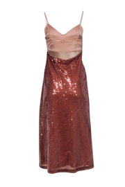 Current Boutique-A.L.C. - Bronze Sequin Sleeveless Formal Dress Sz 6