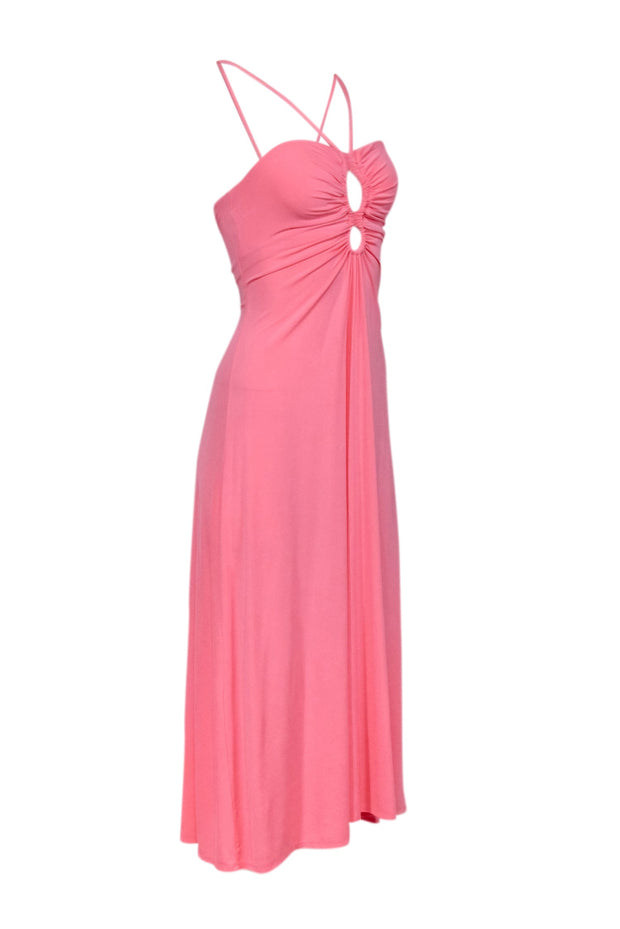 Current Boutique-A.L.C. - Coral Ruched Bust V Strap Dress Sz XS