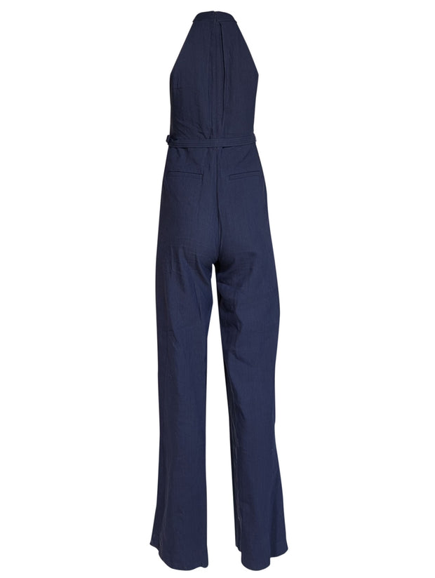Current Boutique-A.L.C. - Navy Linen "Murphy II" Jumpsuit Sz 4