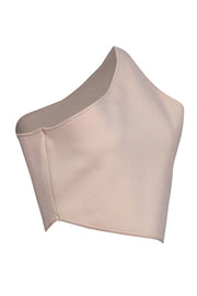Current Boutique-A.L.C. - Beige Knit One Shoulder Asymmetrical Top Sz XL