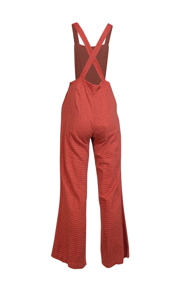 Current Boutique-Ace & Jig - Burnt Orange Patterned Cotton Overalls Sz XS