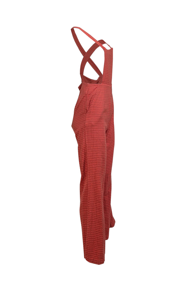 Current Boutique-Ace & Jig - Burnt Orange Patterned Cotton Overalls Sz XS