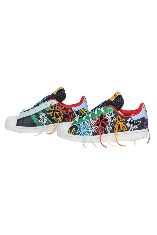 Current Boutique-Adidas - Sean Wotherspoon x Superstar "Super Earth" Black & Multicolor Sneakers Sz 6