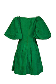 Current Boutique-Aje - Green Puff Sleeve Bust Cut Out Dress Sz S