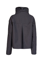 Akris Punto - Dark Navy Button-Up Collared Jacket Sz 8 - Current Boutique