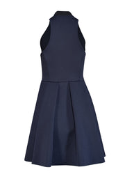 Current Boutique-Alexander Wang - Navy Zipper Front Scuba Knit Dress Sz M