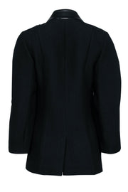 Current Boutique-Alexander Wang - Black Leather Trim Zipper Front Jacket Sz 8