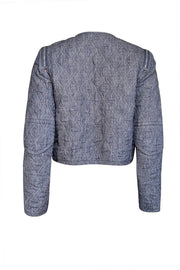 Current Boutique-Alexander Wang - Blue Chambray Quilted Jacket Sz 8