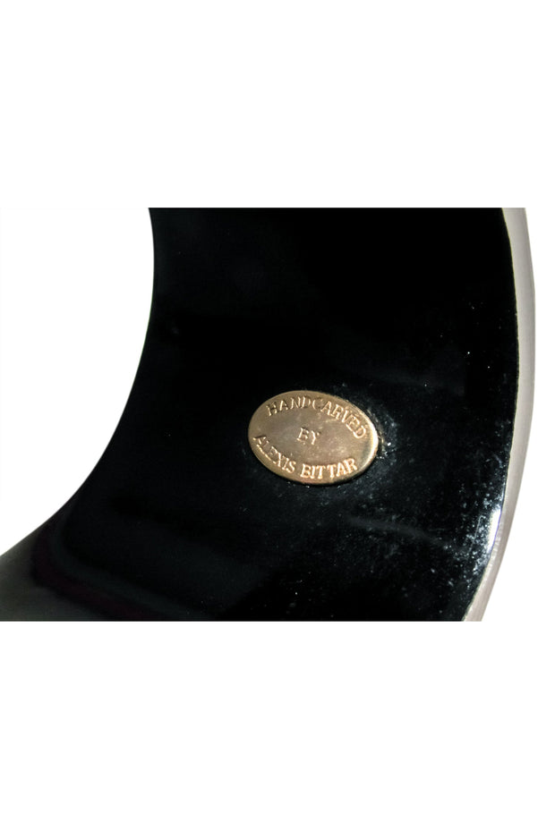 Current Boutique-Alexis Bittar - Silver Large Cuff w/ Jewel Detail Bracelet