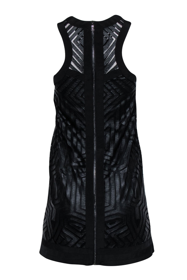 Current Boutique-Alexis - Black Geo Print Sleeveless Dress Sz XS