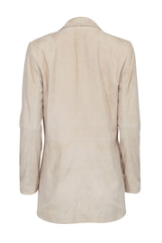 Current Boutique-Alice & Olivia - Beige Suede Open Front Blazer Sz S