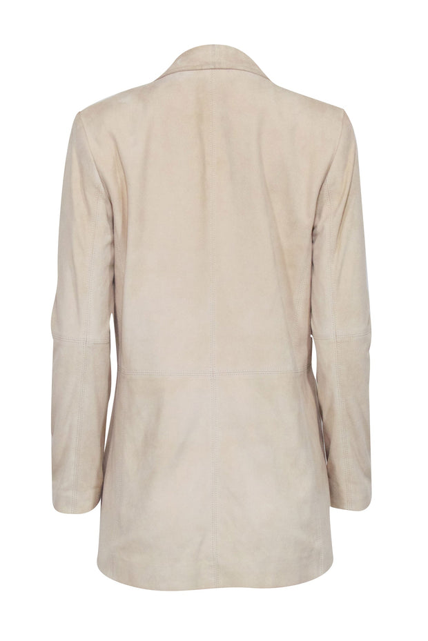 Current Boutique-Alice & Olivia - Beige Suede Open Front Blazer Sz S