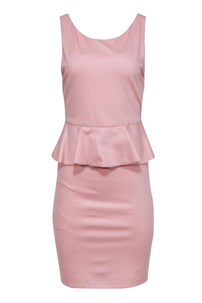 Current Boutique-Alice & Olivia - Pink Sleeveless Peplum Dress Sz 8