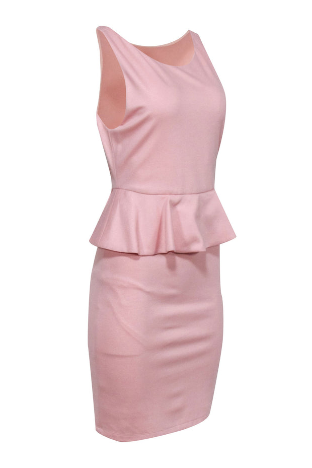 Current Boutique-Alice & Olivia - Pink Sleeveless Peplum Dress Sz 8