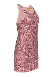 Current Boutique-Alice & Olivia - Pink Sequin Sleeveless Sheath Dress Sz S